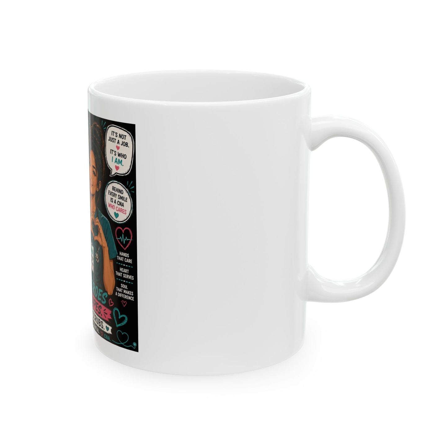 Nurse Appreciation Ceramic Mug – “I’m Not Just A Nurse, I’m A Nurse Who Saves Lives” Coffee Cup
