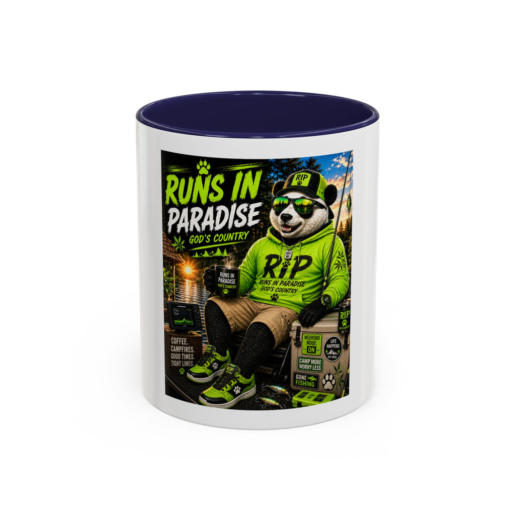 "Runs in Paradise" Coffee Mug — RIP The Panda Bear