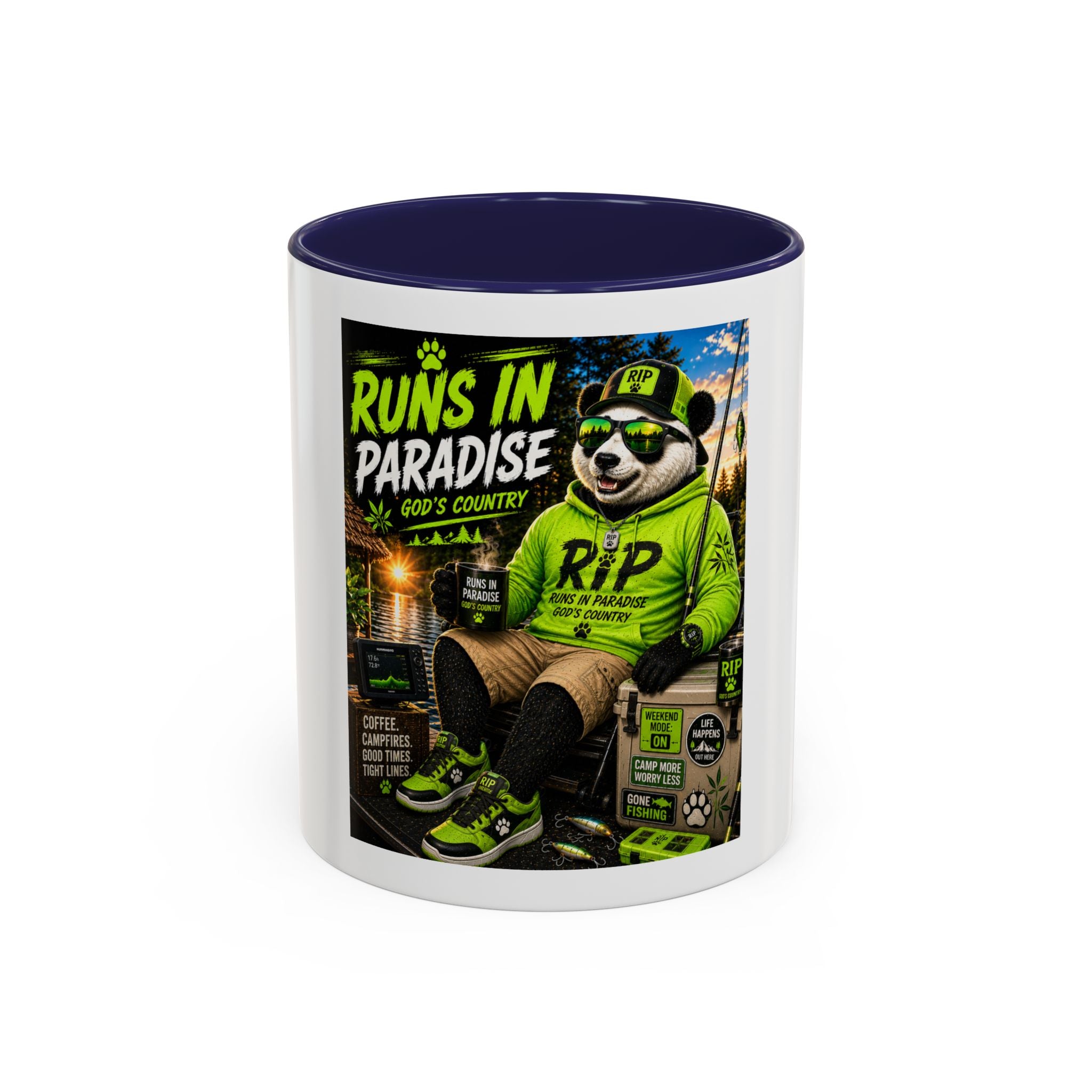 "Runs in Paradise" Coffee Mug — RIP The Panda Bear