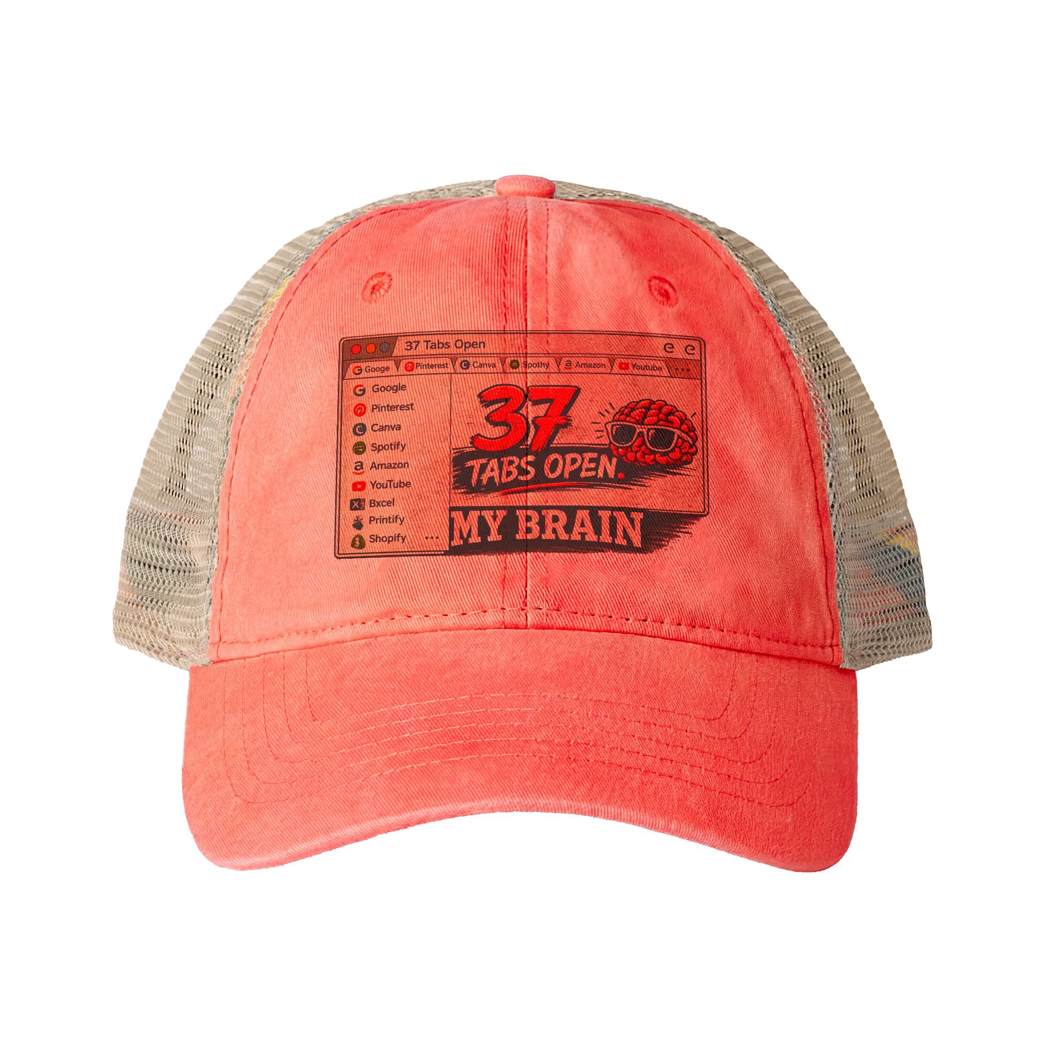 Women's Washed Mesh-Back Cap