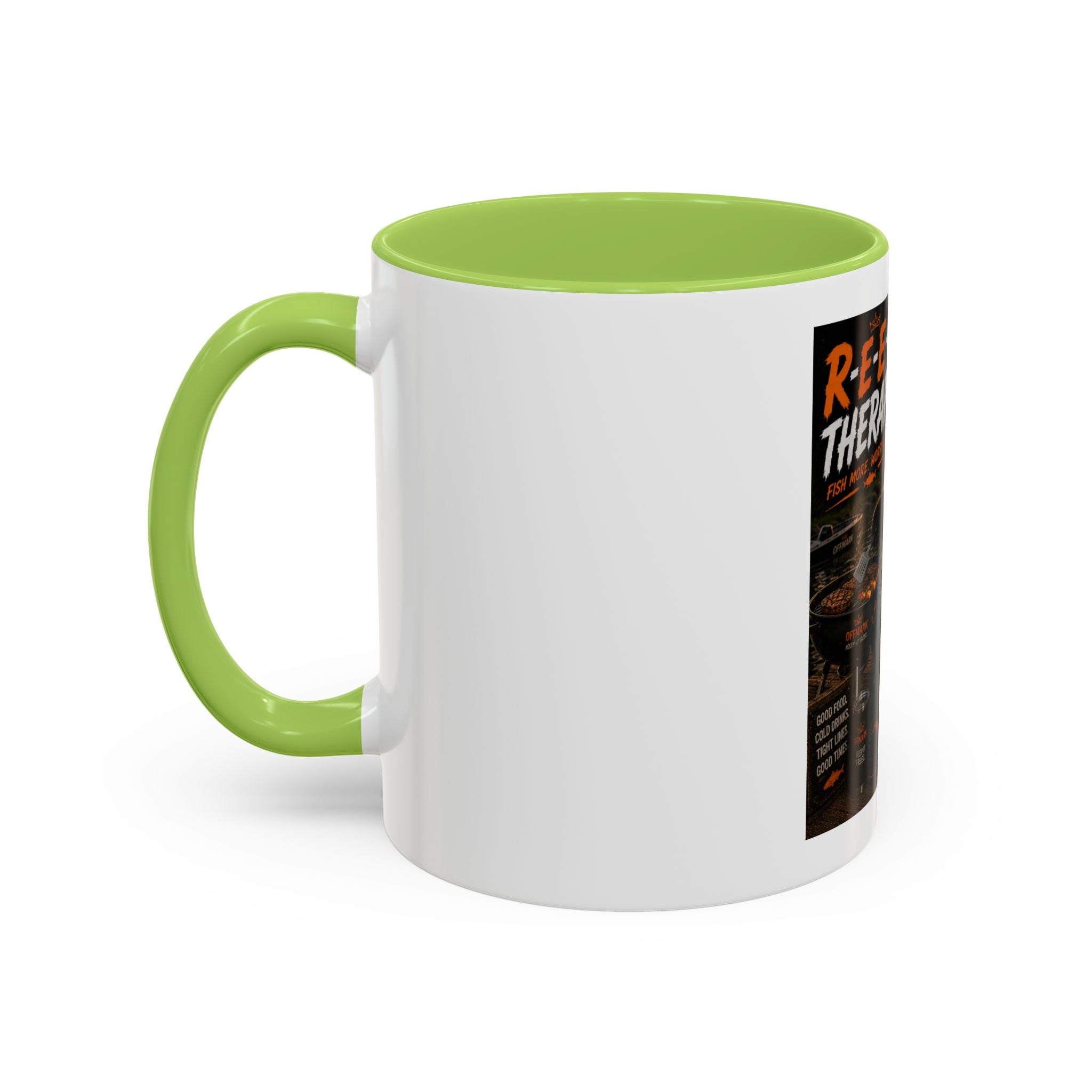 "R-E-E-L Therapy" Fishing RIP the Panda Bear Mug