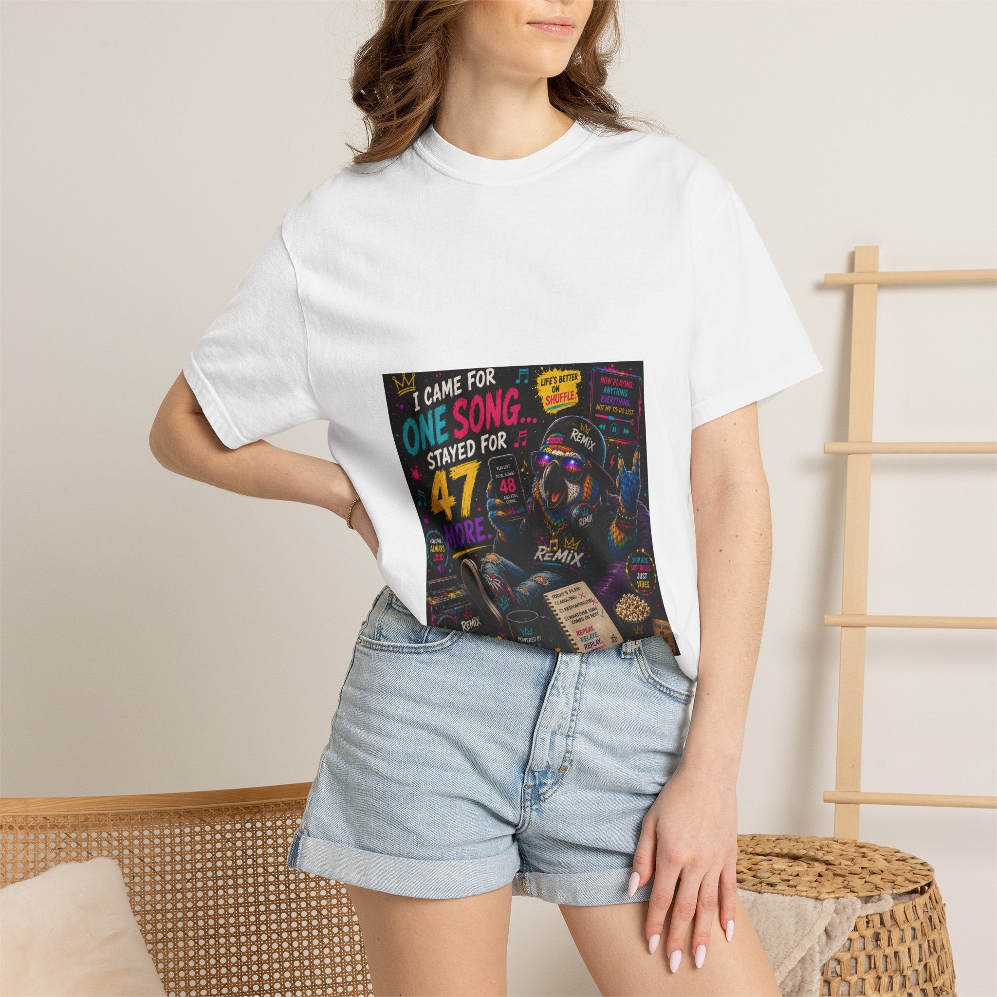 I Came for one song, I stayed for 47 more, Remix the Parrot T Shirt