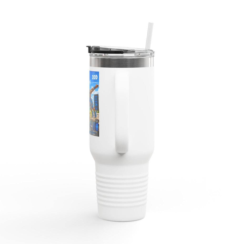 DDD (Doug the Damn Dog) 'Running on Protein and Poor Decisions' Travel Mug
