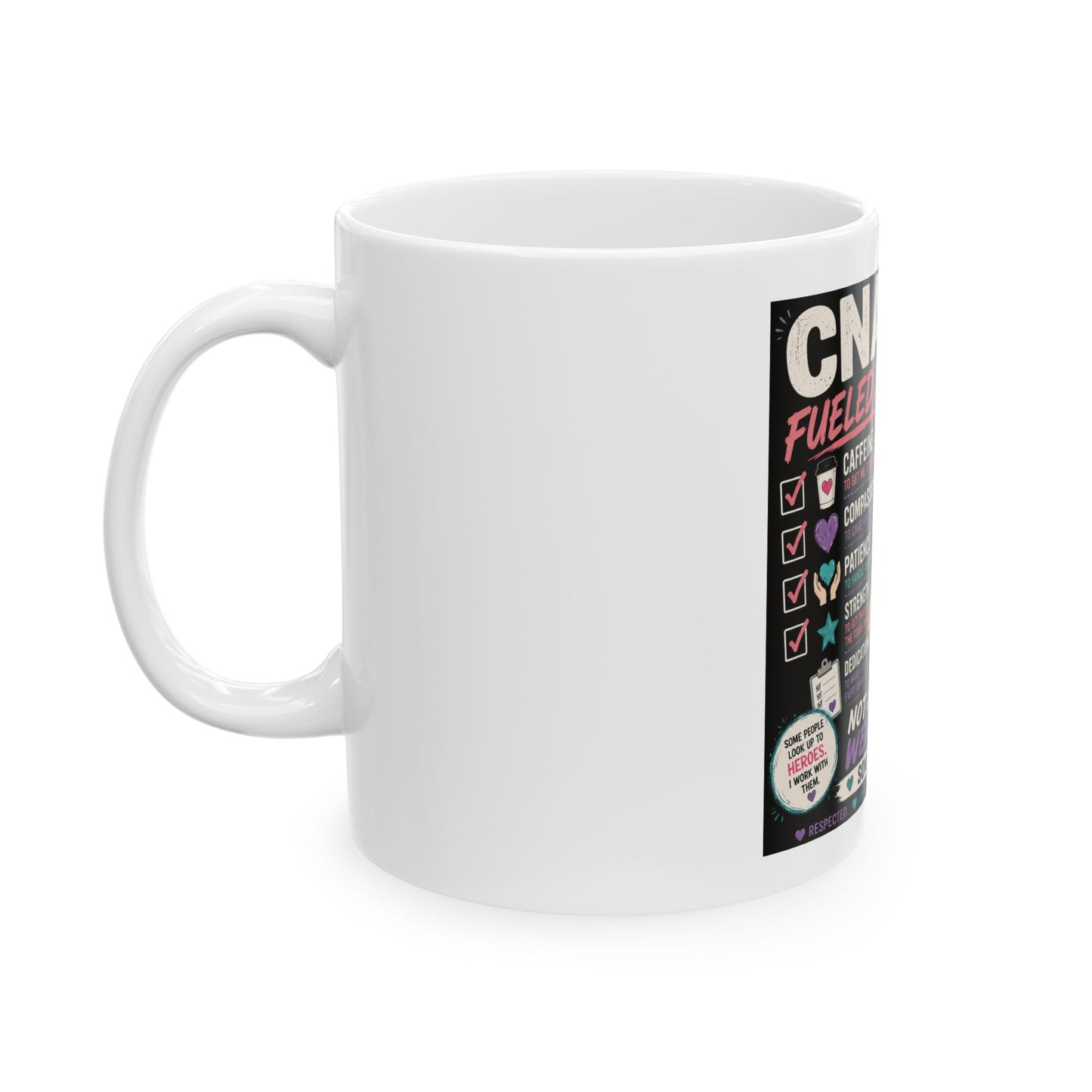 Nurse Fuel Ceramic Mug — Funny Nurse Gifts, Coffee Cup for Nurses (11oz/15oz)