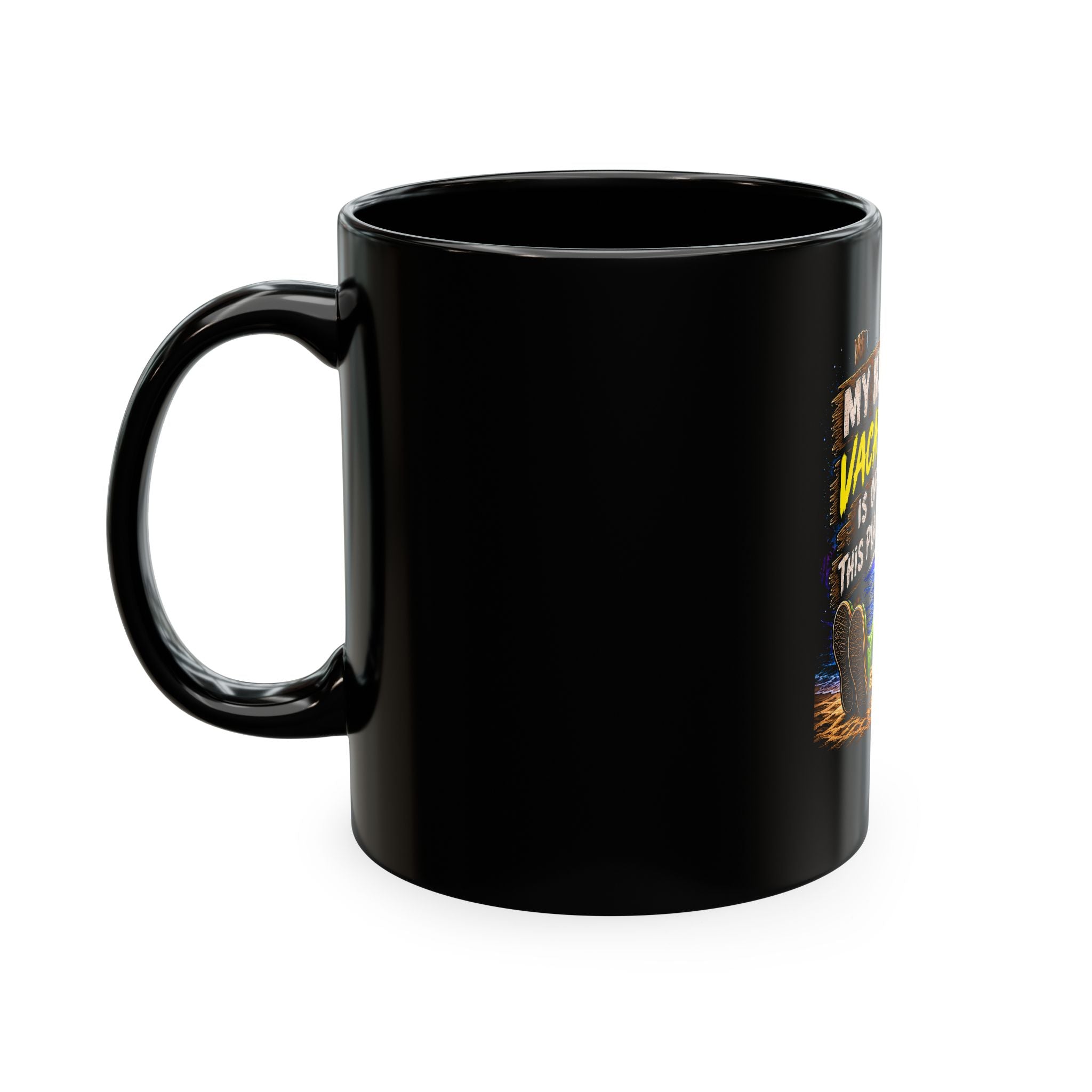 Alien Vacation Coffee Mug – "My Next Vacation Is Off This Planet" Ceramic Travel Gift