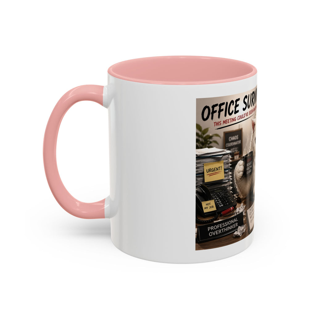Coffee Mug — "Office Survival" Murphy's Desk Humor Accent Mug (11/15oz)