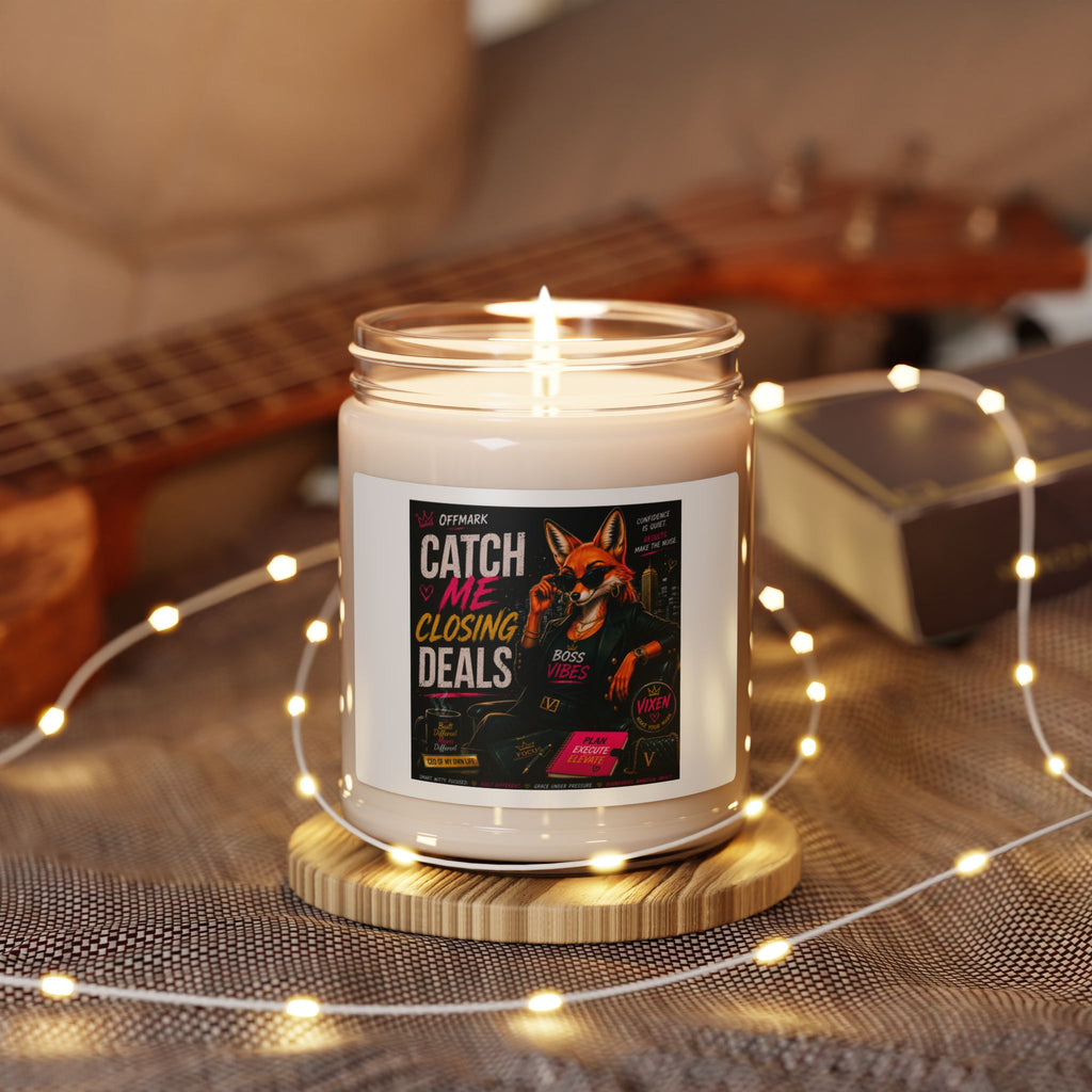 Catch Me Closing Deals — 9oz Scented Soy Candle-Vixen
