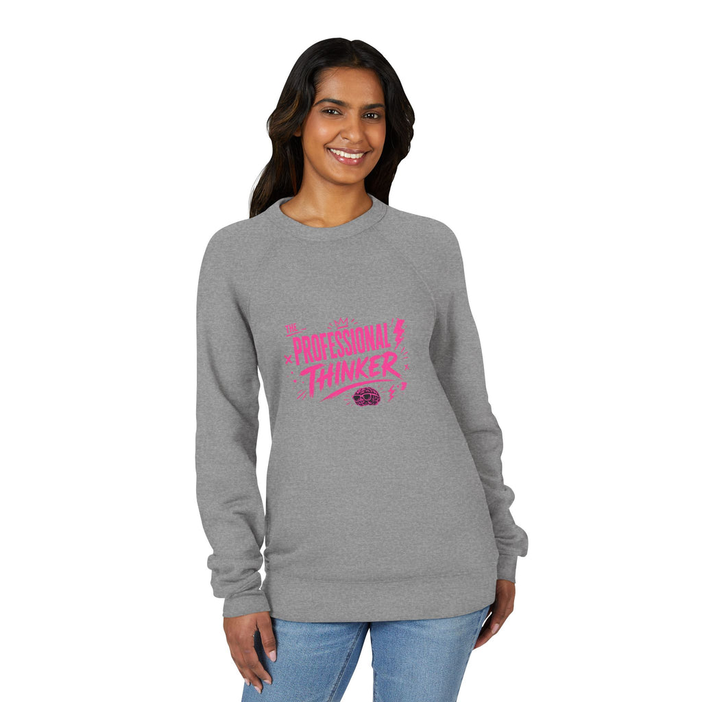 Professional Thinker Sweatshirt — Retro Script Graphic Crewneck