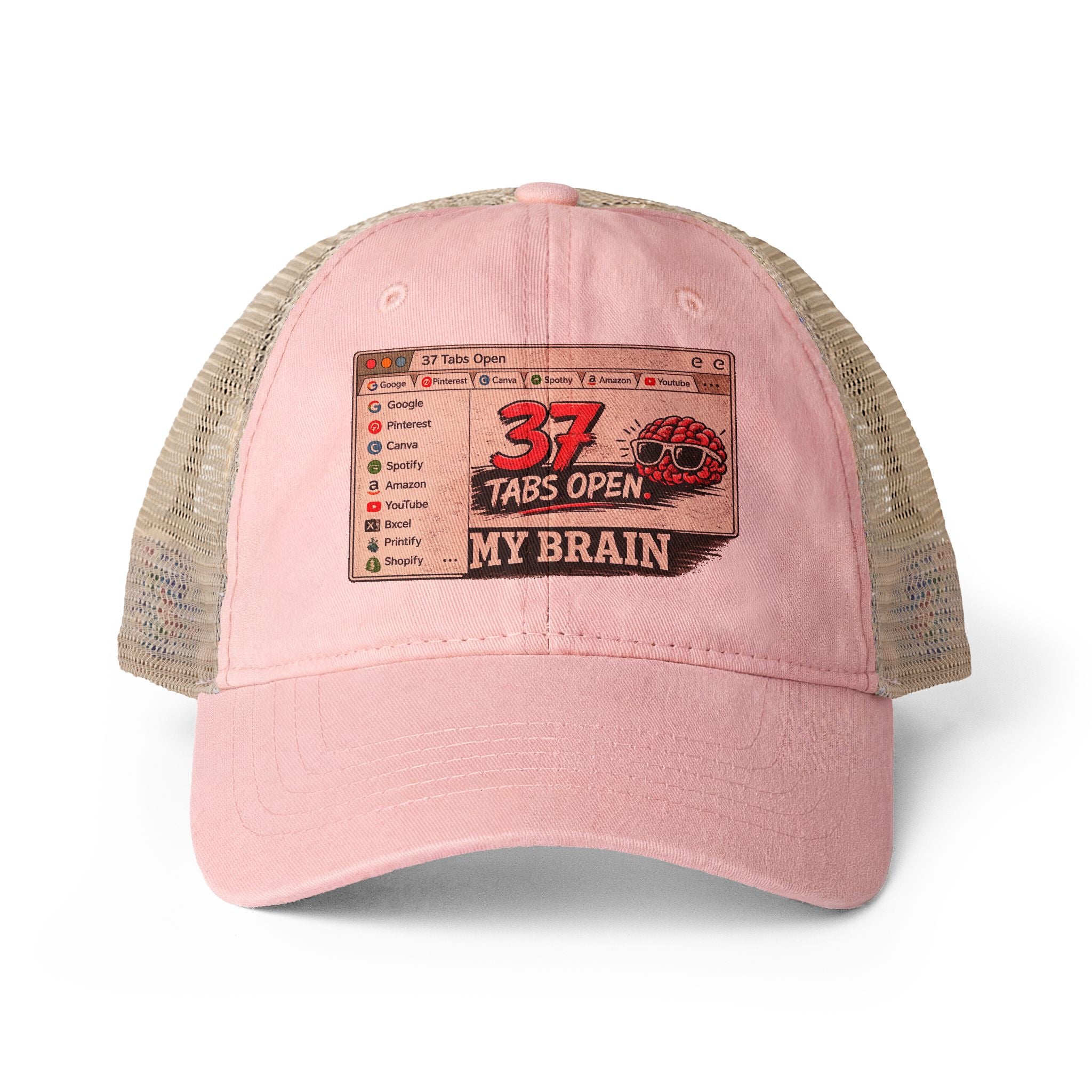 Women's Washed Mesh-Back Cap