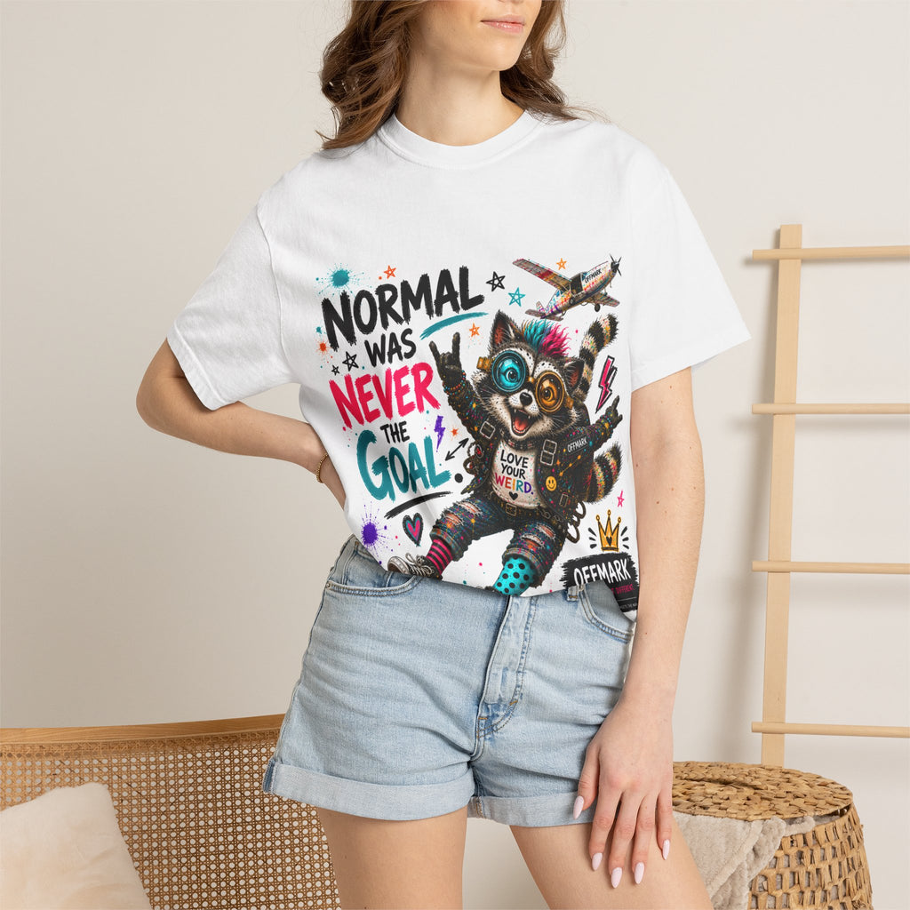 Ziggy the Raccoon-"Normal Was Never the Goal"  T shirt