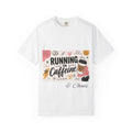 Running on Caffeine T-Shirt — Cute Coffee Graphic Tee for Coffee Lovers