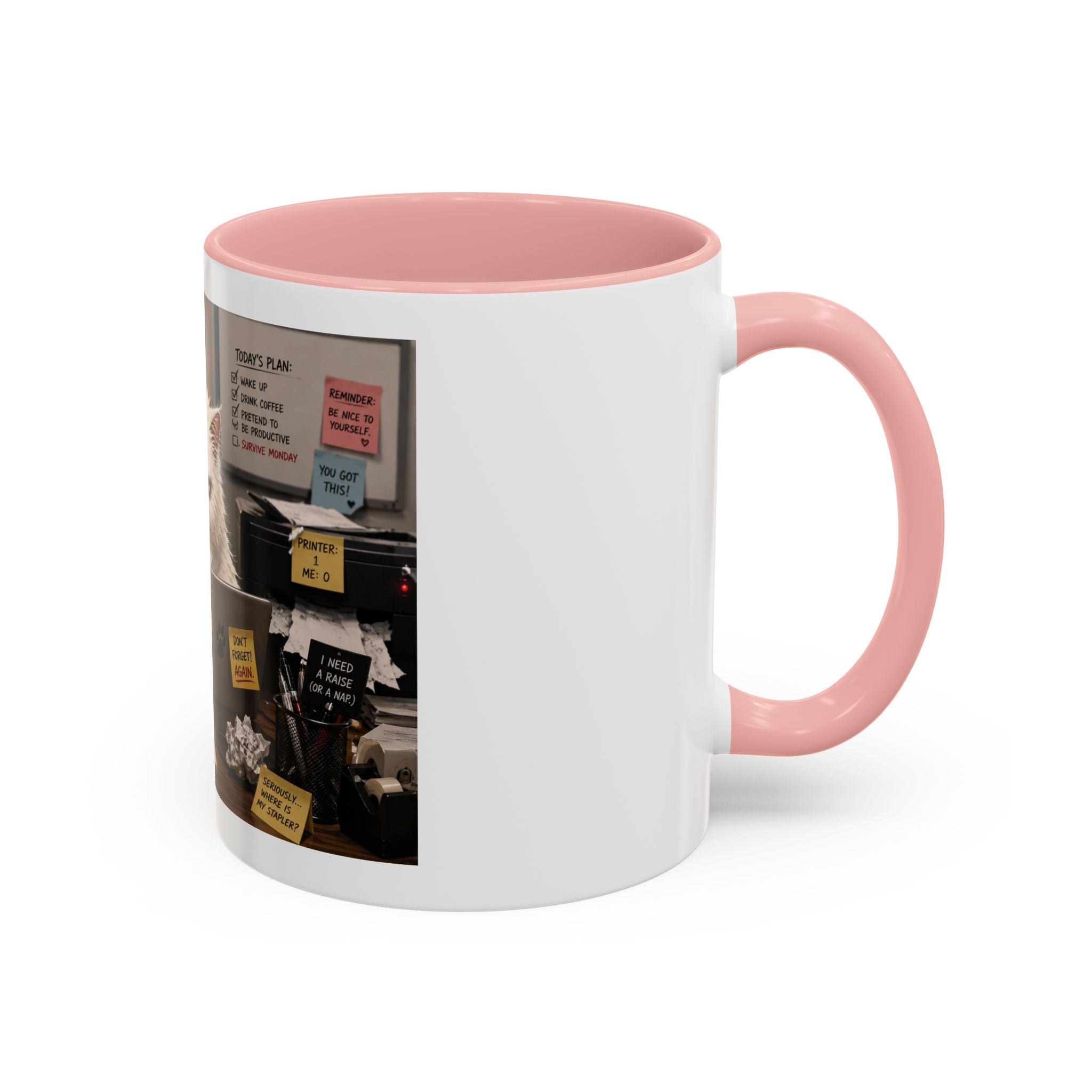 Coffee Mug — "Office Survival" Murphy's Desk Humor Accent Mug (11/15oz)