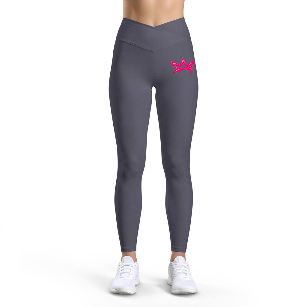 Women’s Luxe Leggings-pink offmark logo