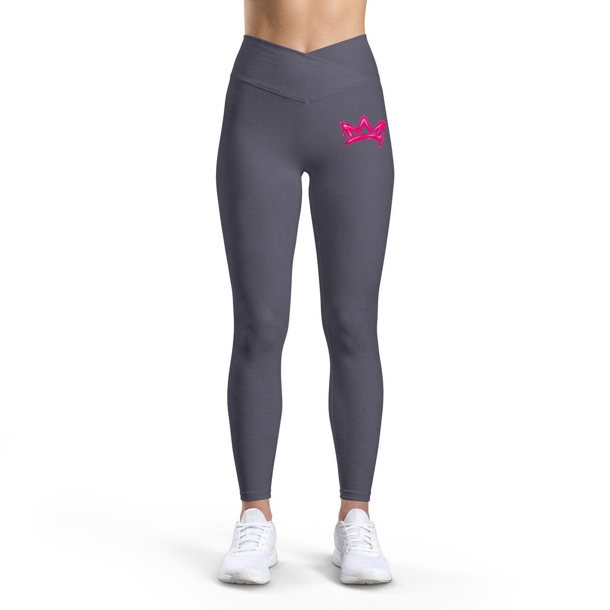 Women’s Luxe Leggings-pink offmark logo