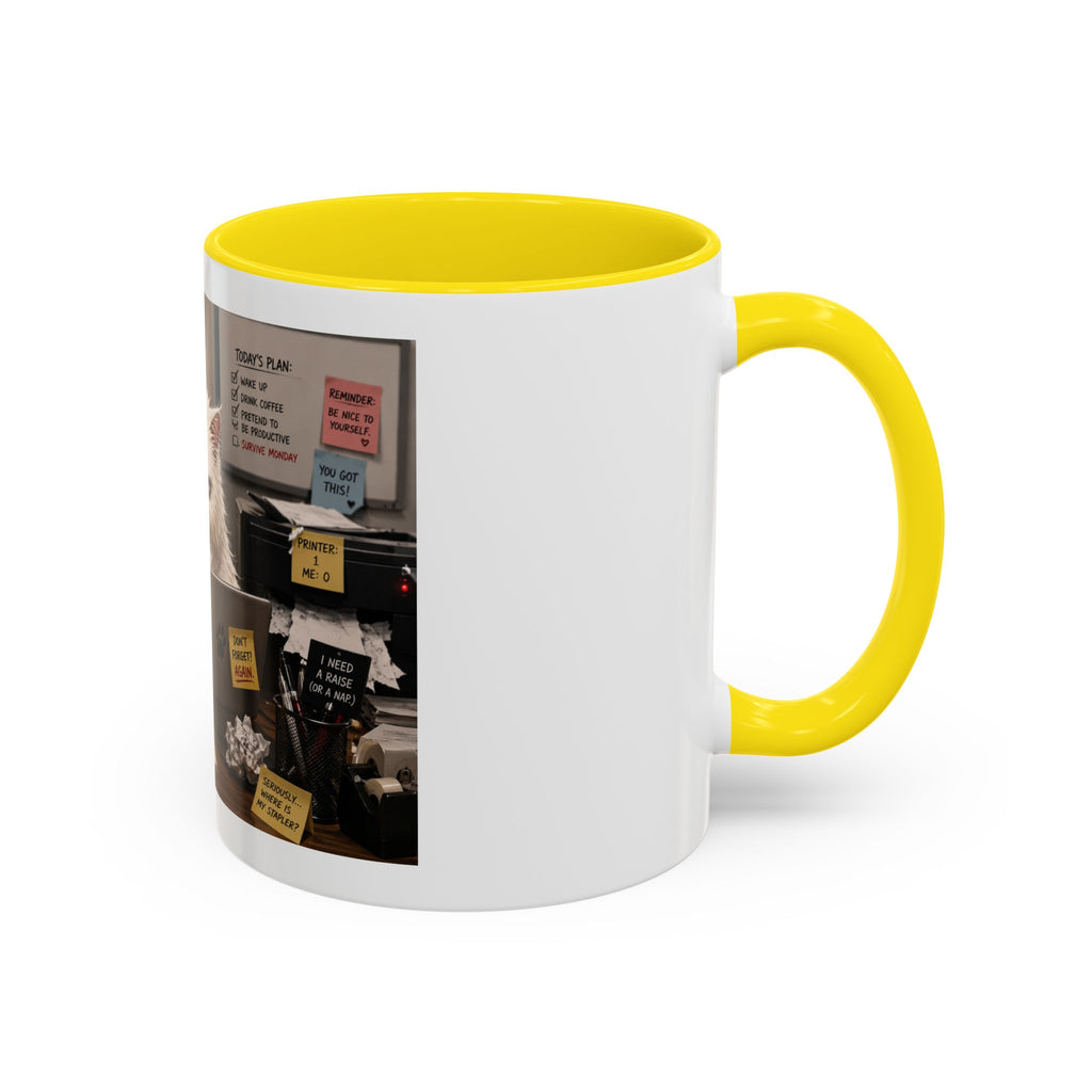 Coffee Mug — "Office Survival" Murphy's Desk Humor Accent Mug (11/15oz)