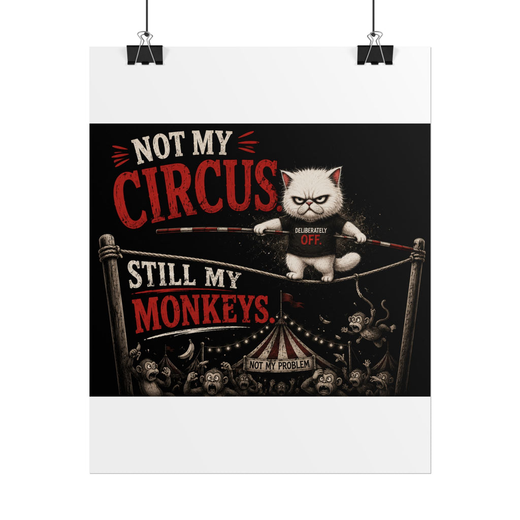 “Not My Circus, Still My Monkeys” Poster