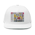 Flat Bill Cap — 'My Brain' Cute Emoji Embroidered Snapback