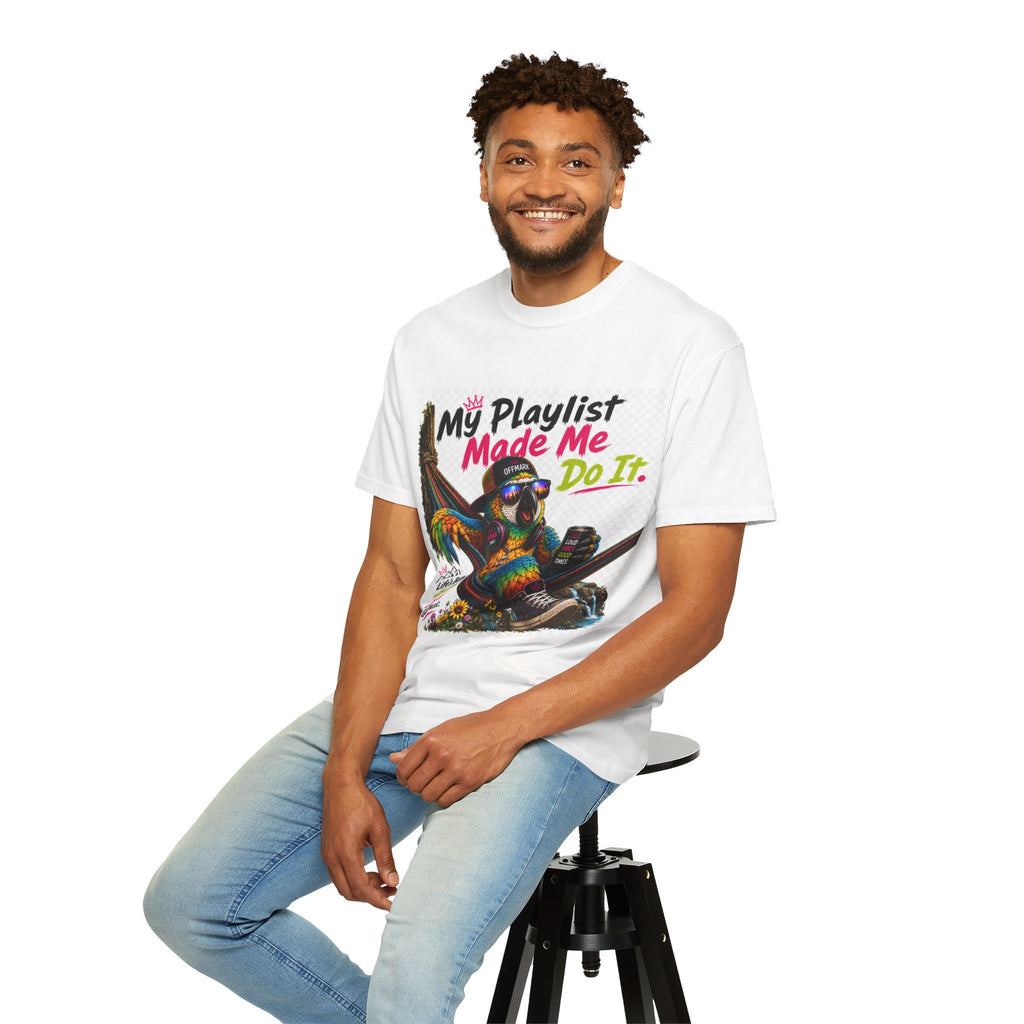 Remix the Parrot" My Playlist made me do it" T-Shirt