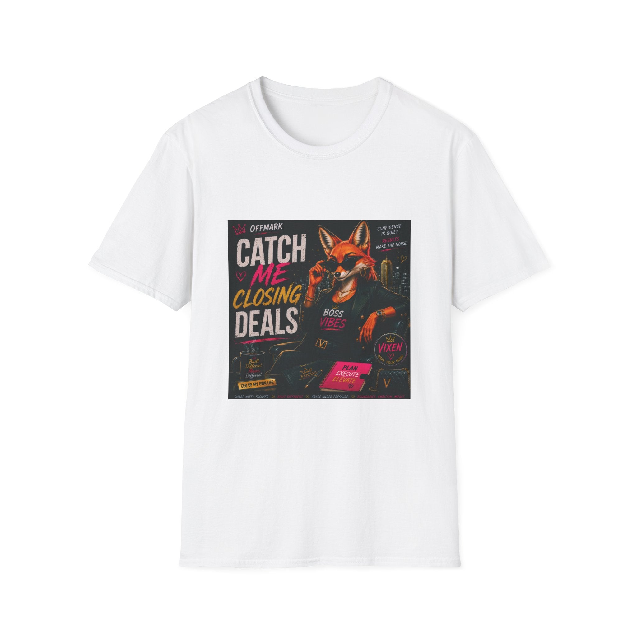 Catch Me Closing Deals Fox Graphic T-Shirt Vixen