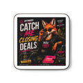 Catch Me Closing Deals Coaster — Hardboard Drink Coaster-Vixen the Foxxy Bossy