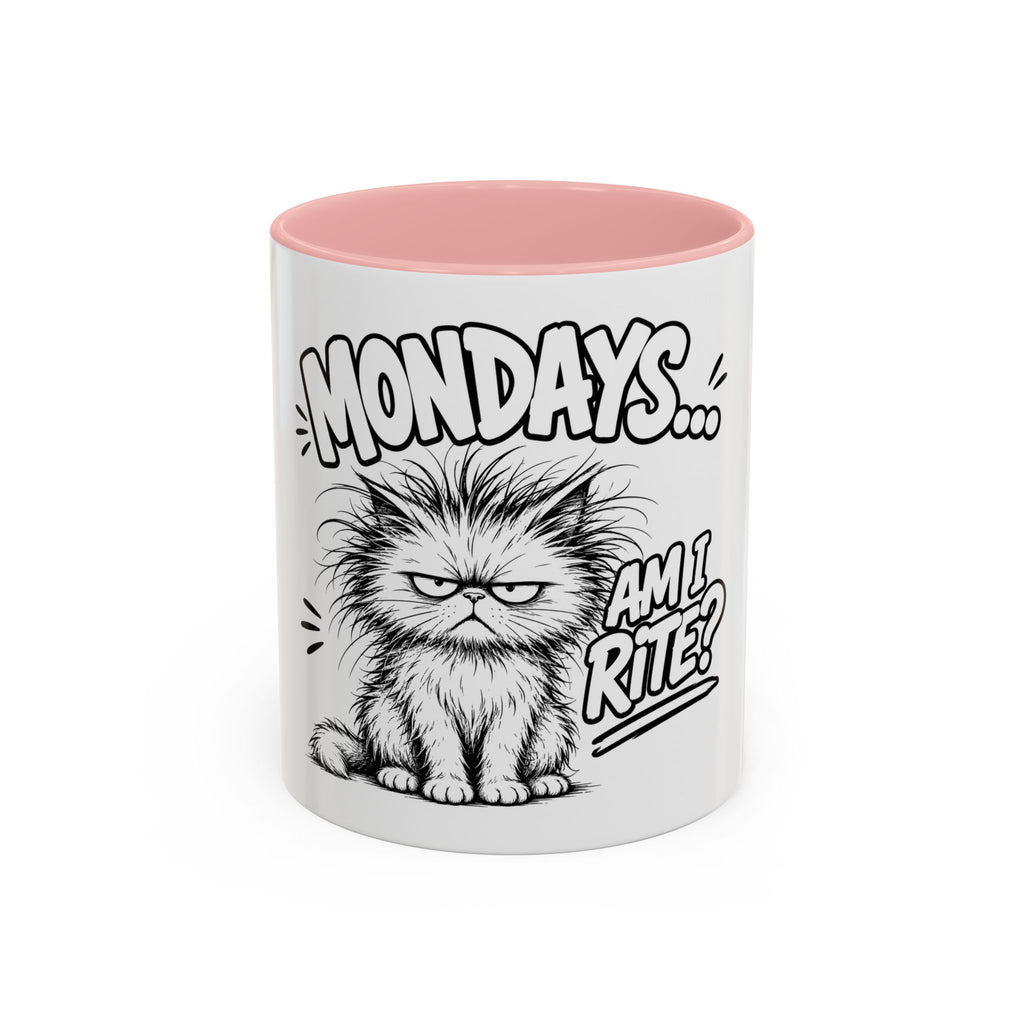 Mondays... Am I Rite? Grumpy Cat Accent Coffee Mug