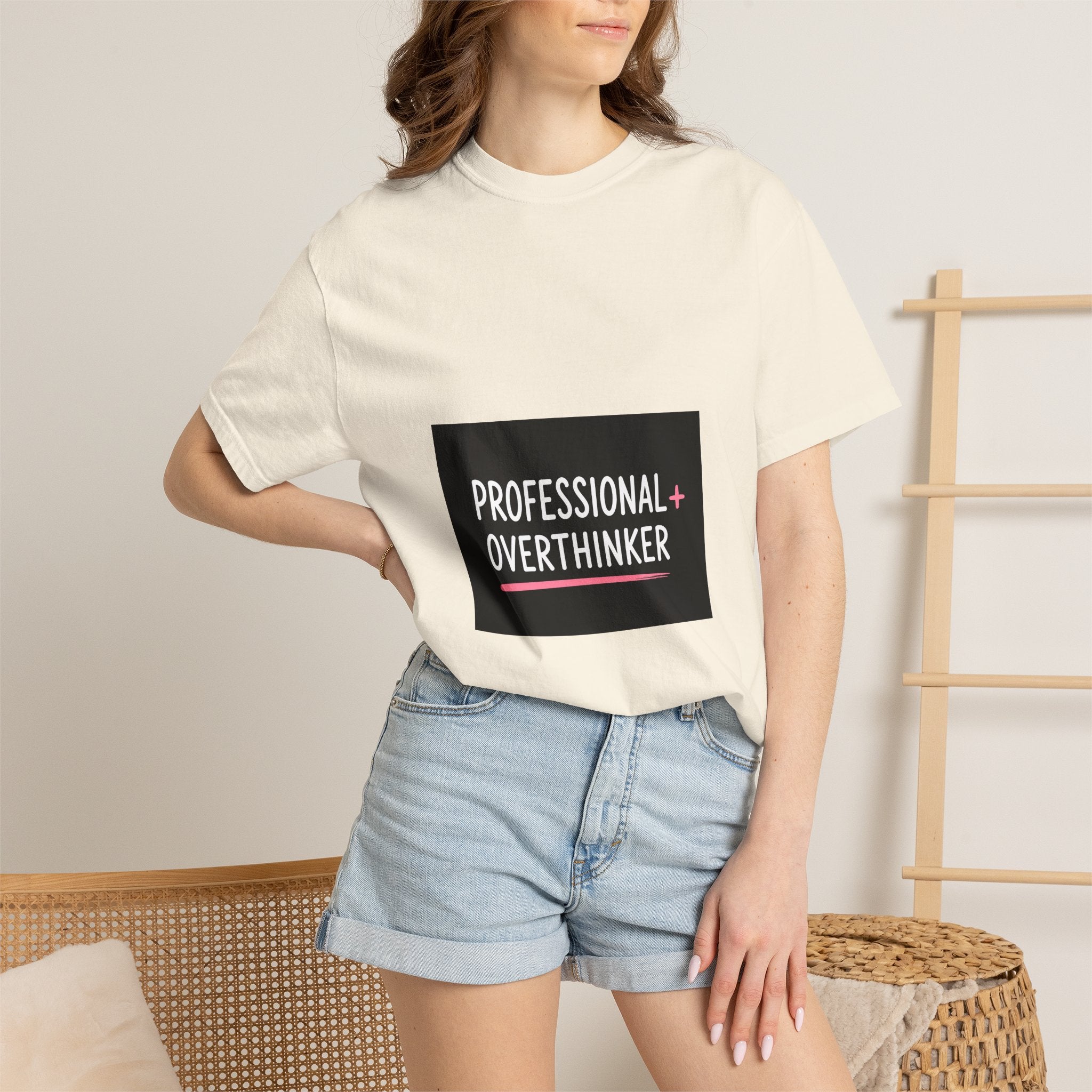 T-Shirt — "Professional Overthinker" Graphic Tee