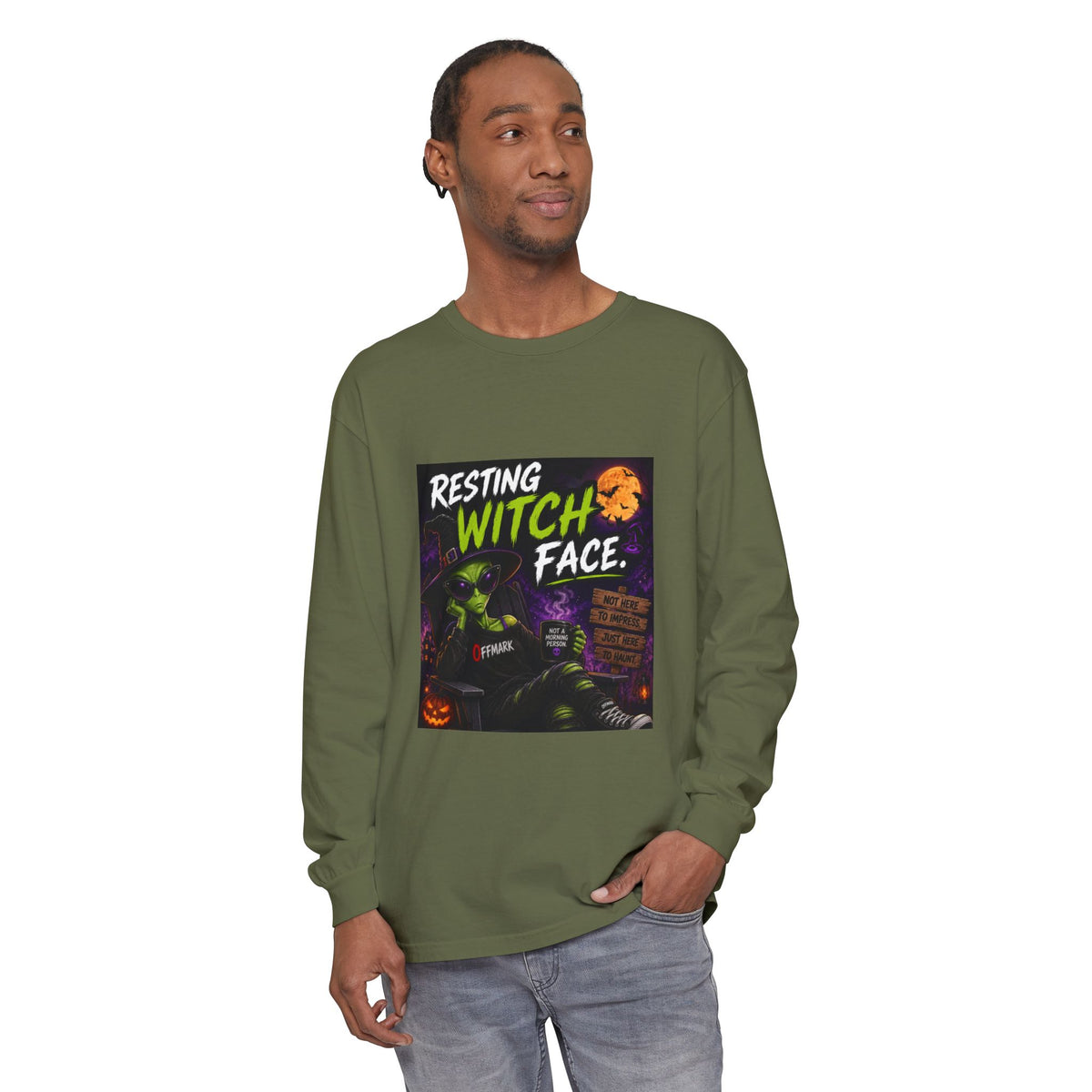 Unisex Garment-dyed Long Sleeve T-Shirt