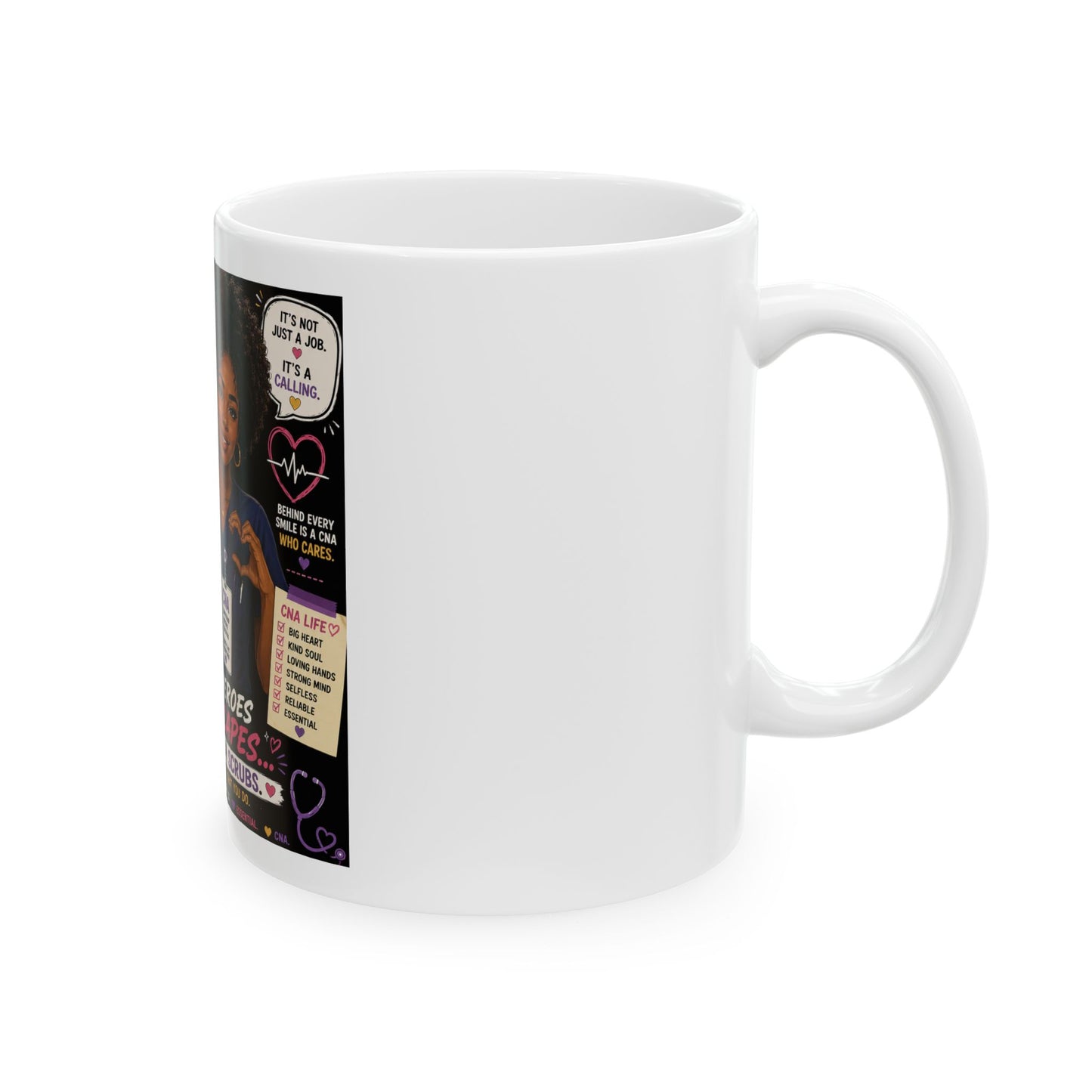 Nurses Are Heroes Ceramic Mug – Inspirational Tribute Coffee Cup (11oz/15oz)