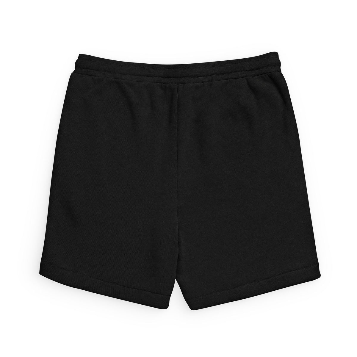 Neon Crown Sweatshorts — Black Casual Lounge Shorts with Blue Crown Accent