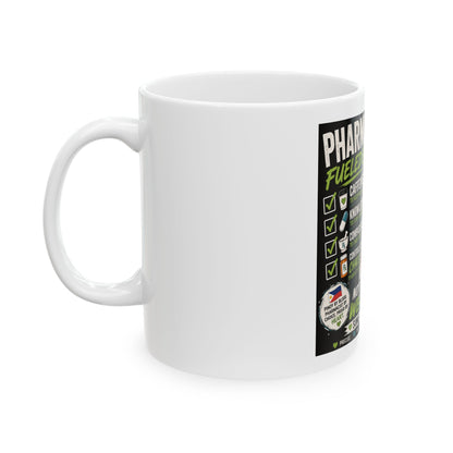 Pharmacist Appreciation Ceramic Mug — "Pharmacists: Fueled by Coffee & Compassion" (11oz/15oz)