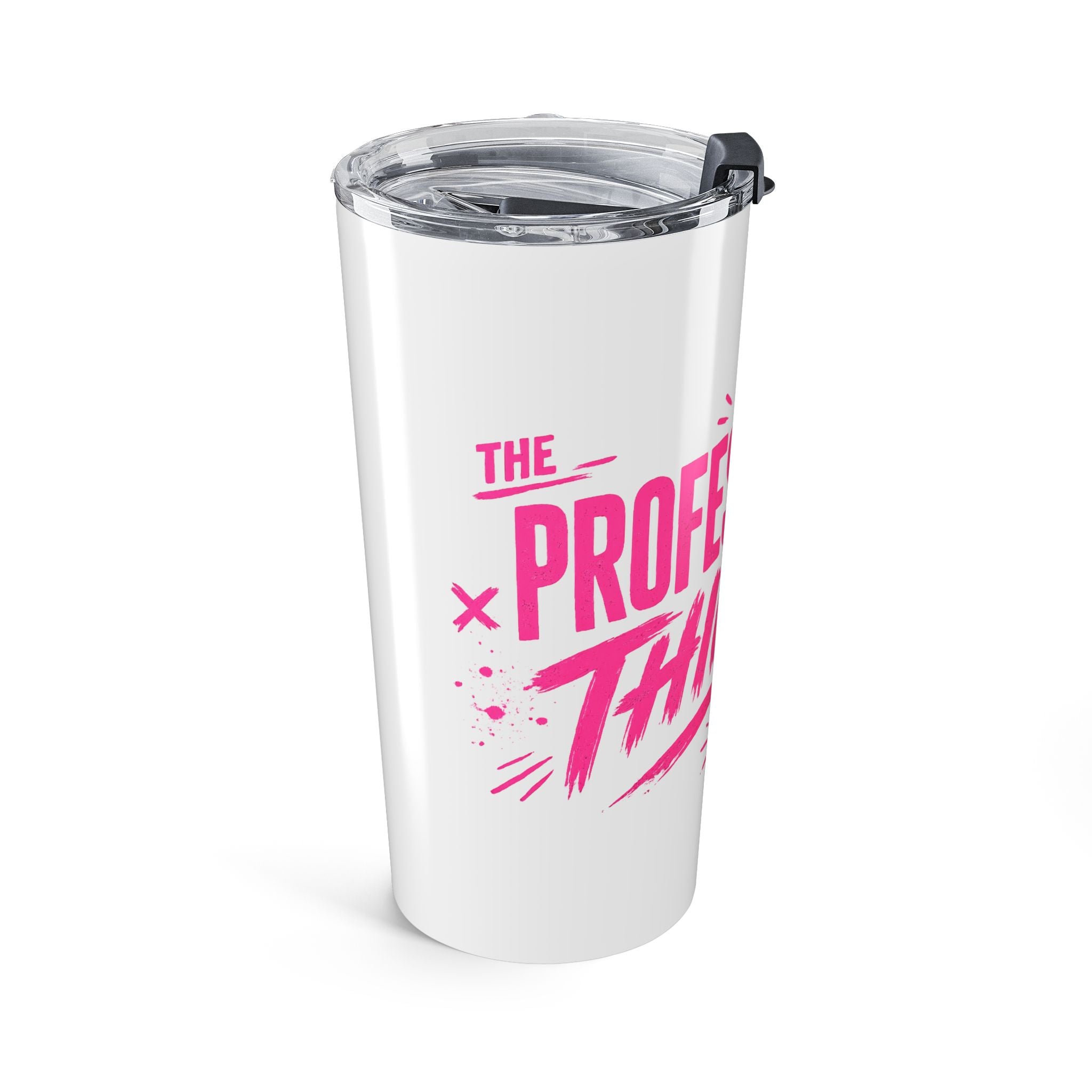 20oz Tumbler — “Professional Pink Thinker” Insulated Travel Cup