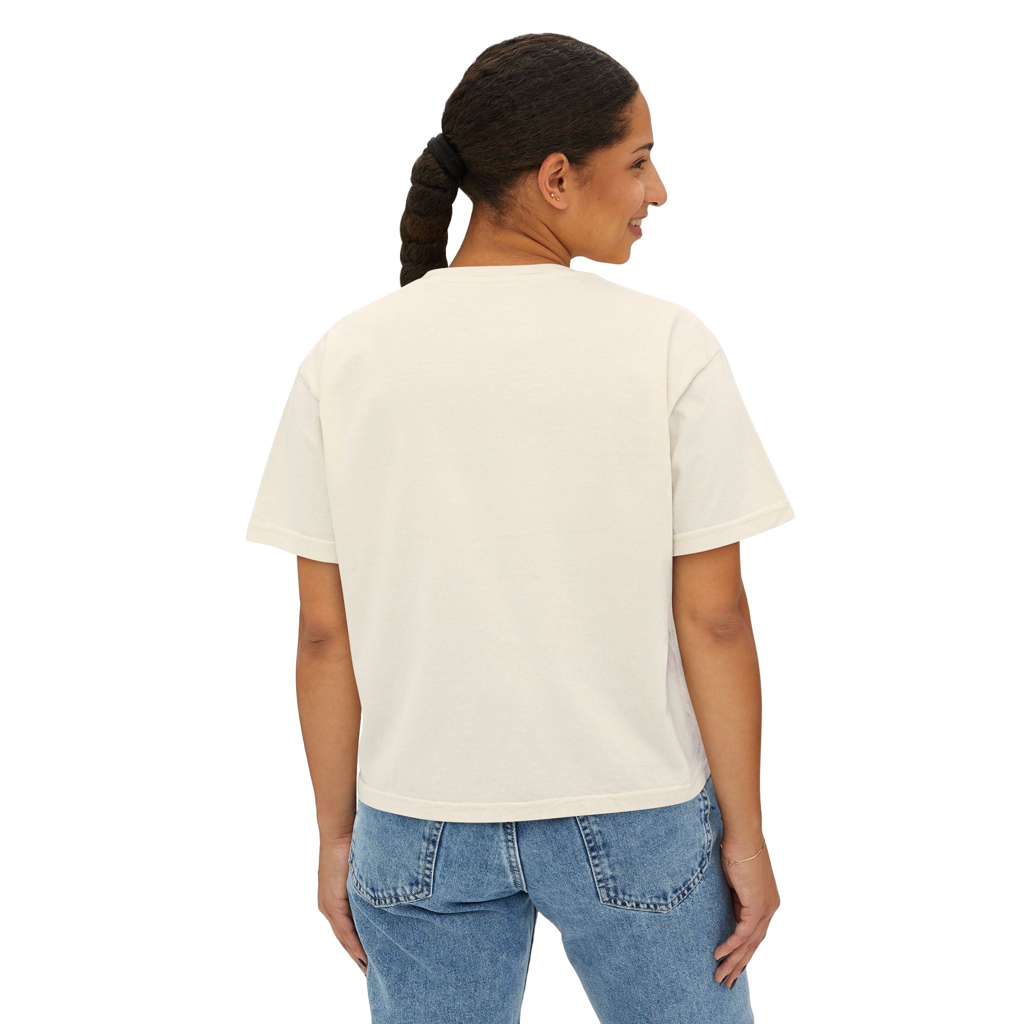It’s Time to Leave This Planet Graphic Tee — Women’s Boxy Crop Top