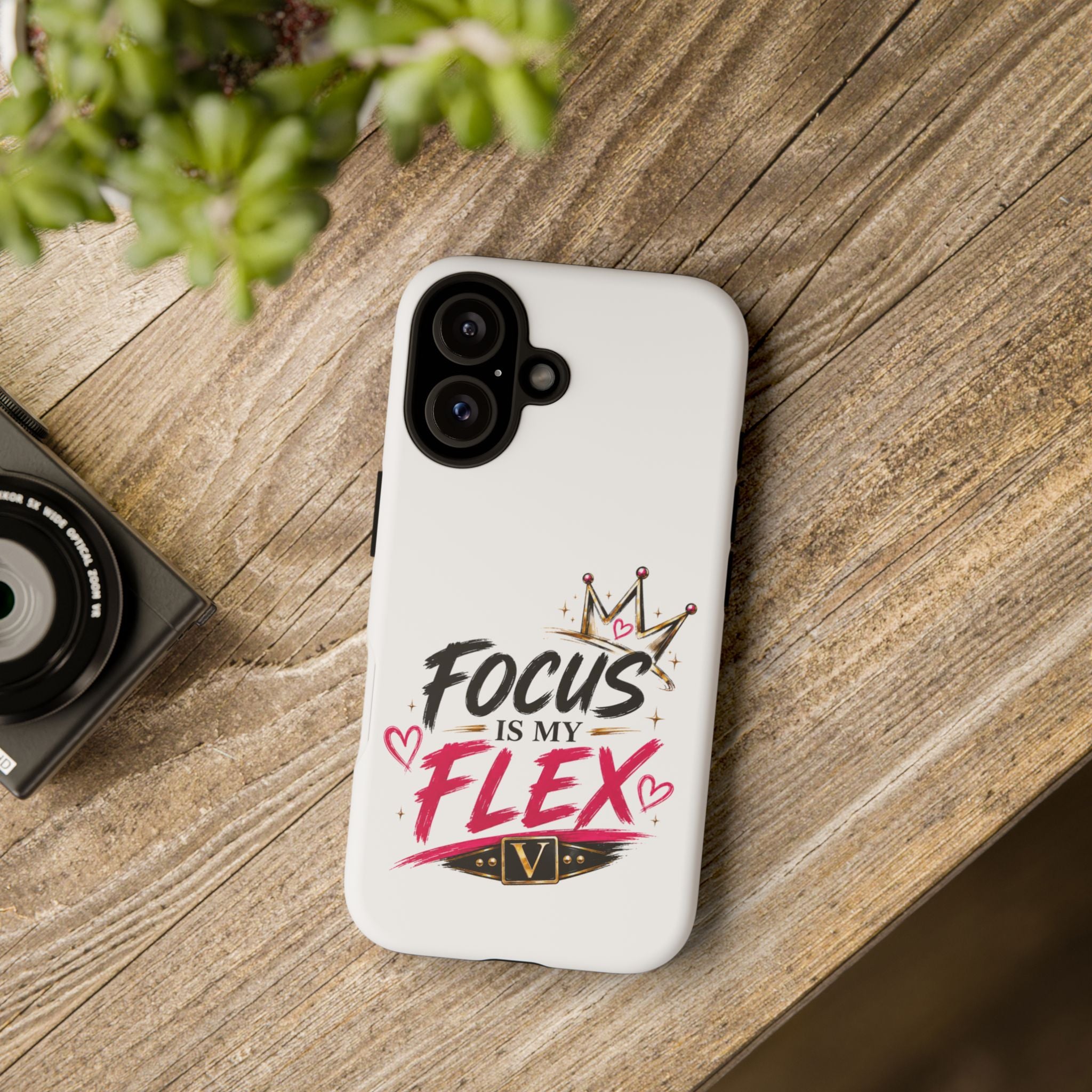 "Focus Is My Flex" Phone Case; Vixen the Foxxy Boss