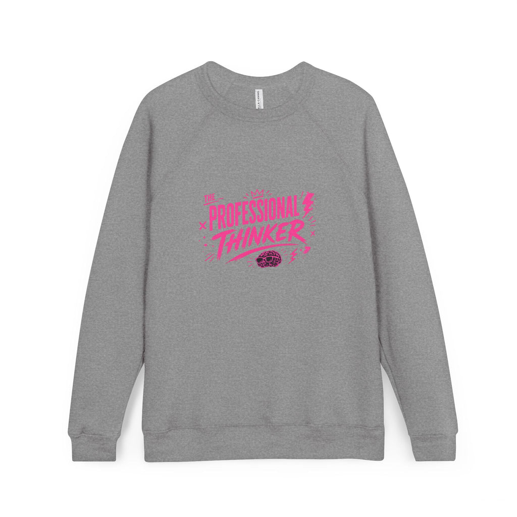 Professional Thinker Sweatshirt — Retro Script Graphic Crewneck