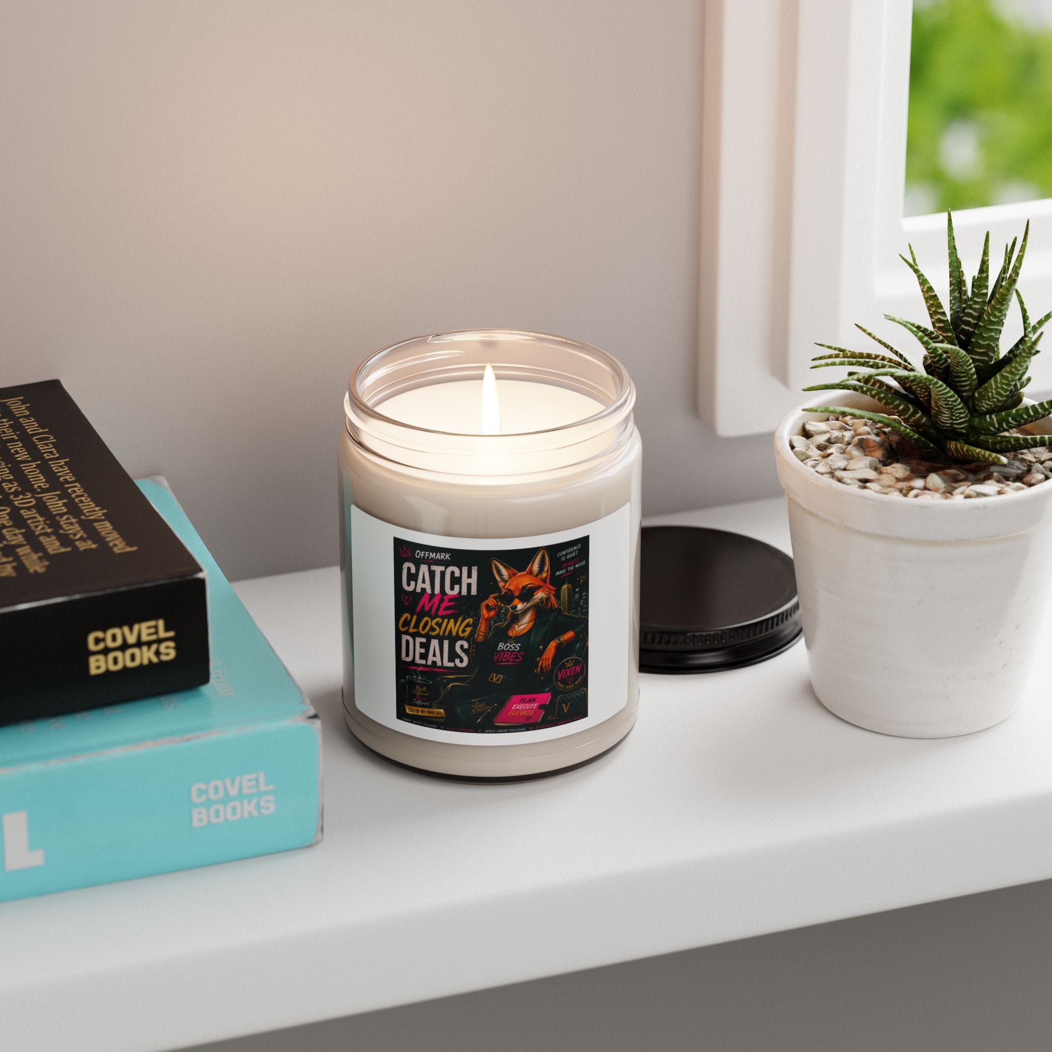 Catch Me Closing Deals — 9oz Scented Soy Candle-Vixen