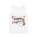 Running on Caffeine Tank Top — Coffee Lover Graphic Tank