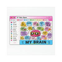 Offmark Originals "My Brain; 37 tabs open" Car Magnet