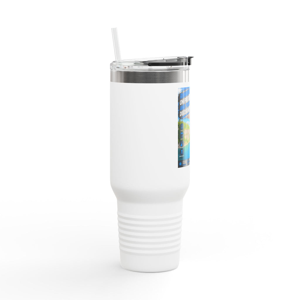 DDD (Doug the Damn Dog) 'Running on Protein and Poor Decisions' Travel Mug