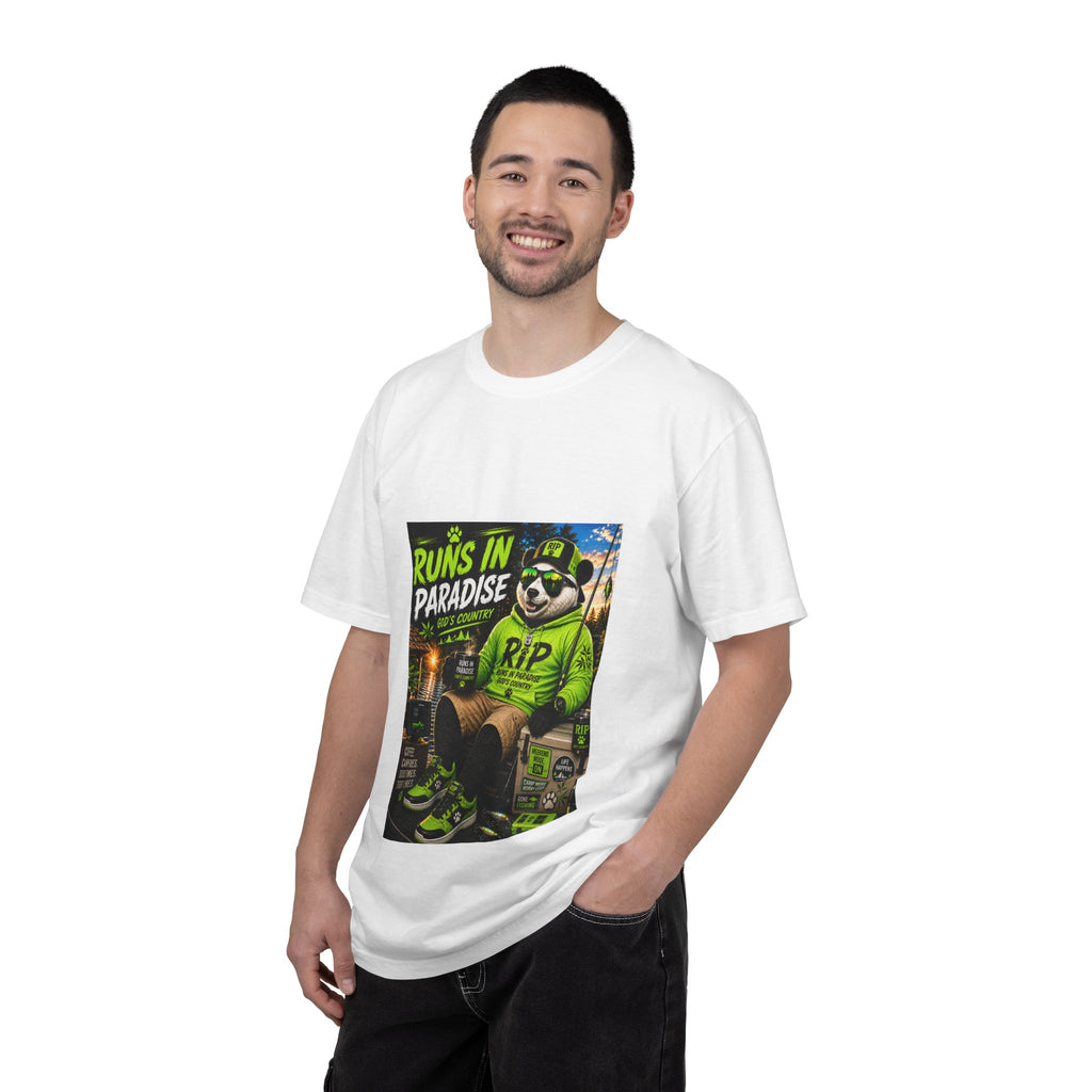 "Runs in Paradise" Graphic T-Shirt — RIP the Panda Bear