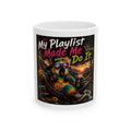 "My Playlist Made Me Do It" Colorful Parrot Music Lover mug Remix