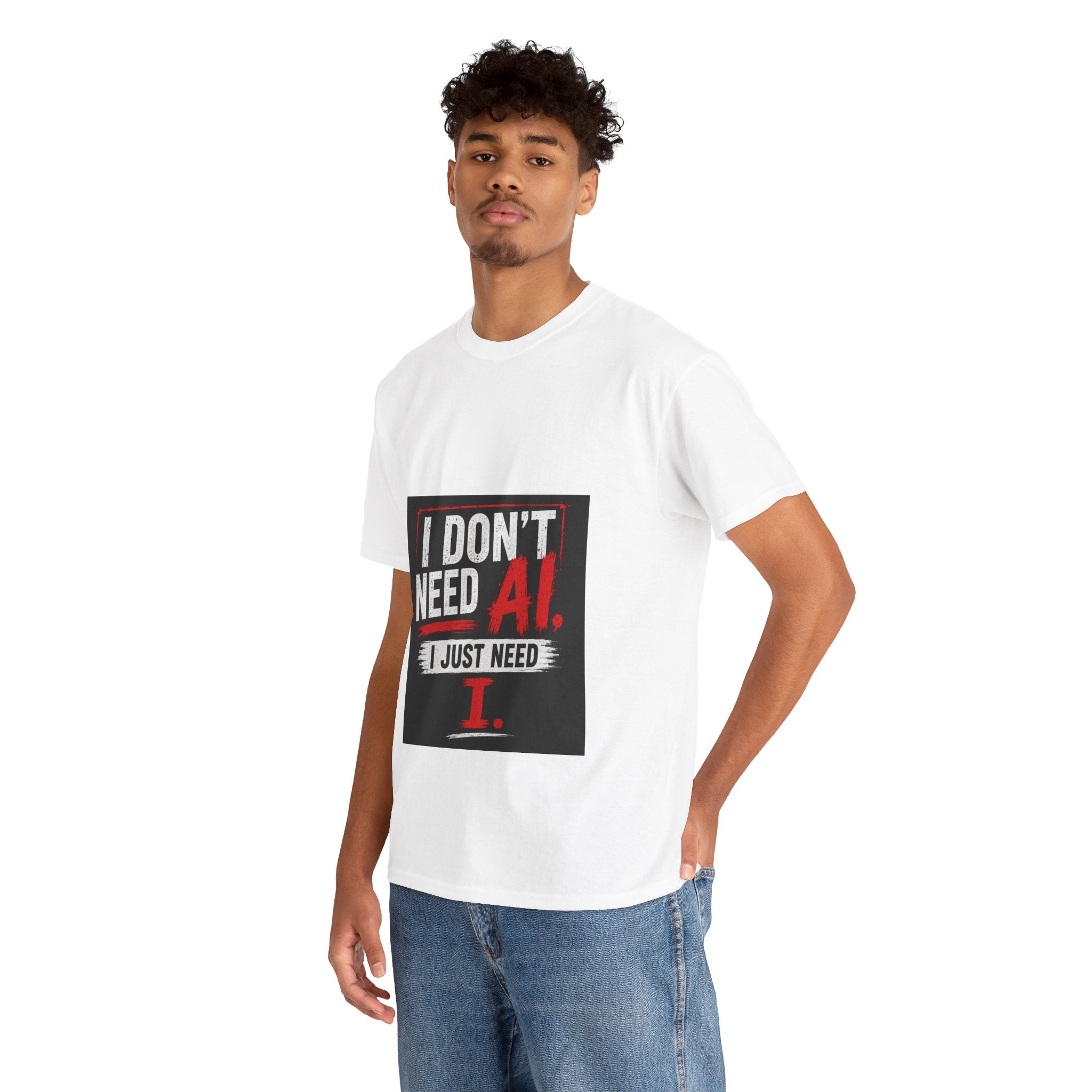 "I Don’t Need AI I Just Need I" Offmark Original T-Shirt