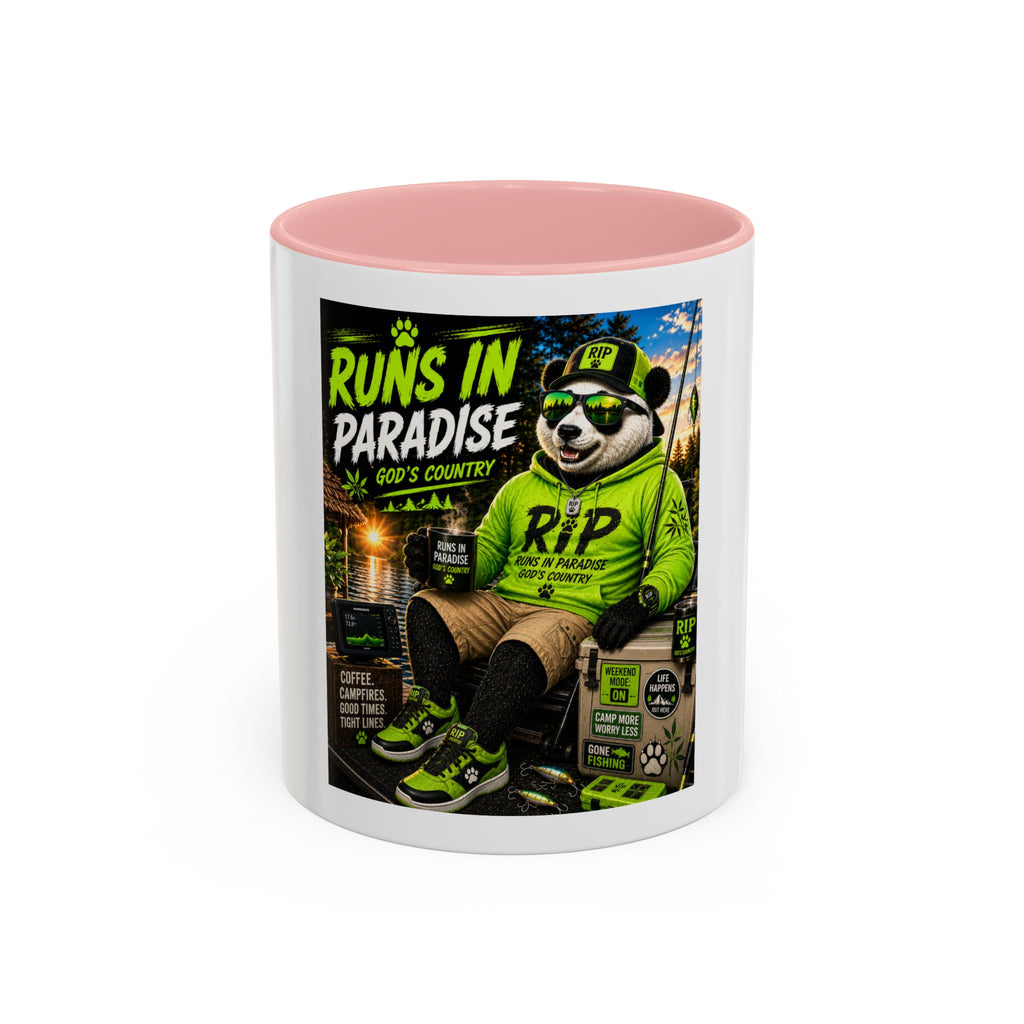 "Runs in Paradise" Coffee Mug — RIP The Panda Bear