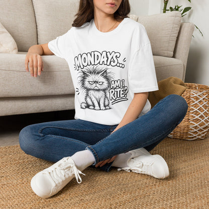 Mondays... Am I Rite? Cat T-Shirt — Funny Grumpy Cat Graphic Tee