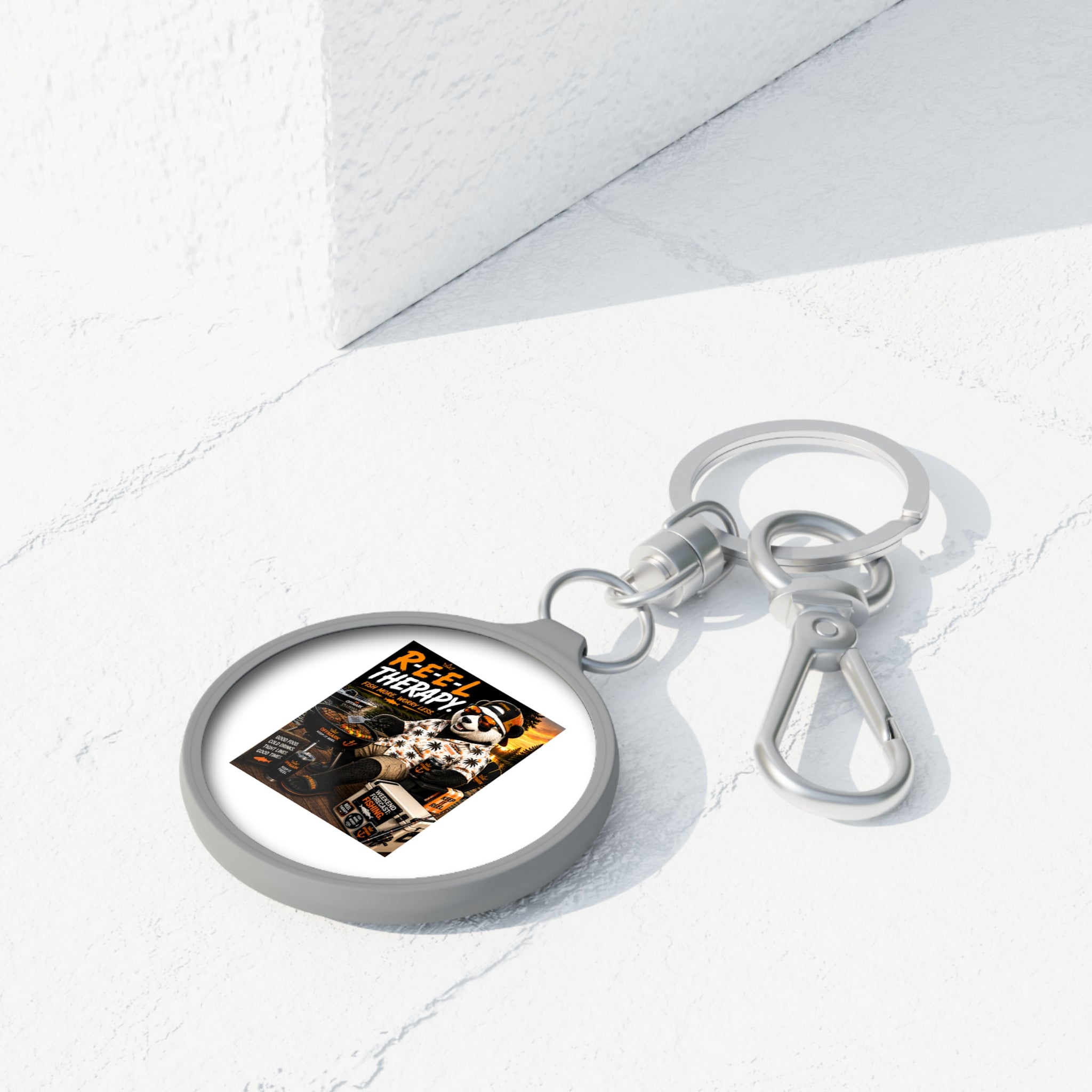 RIP the Panda Bear "Reel Therapy" Keychain