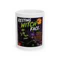 Resting Witch Face Ceramic Mug — Funny Halloween Alien Witch Coffee Cup (11oz/15oz)
