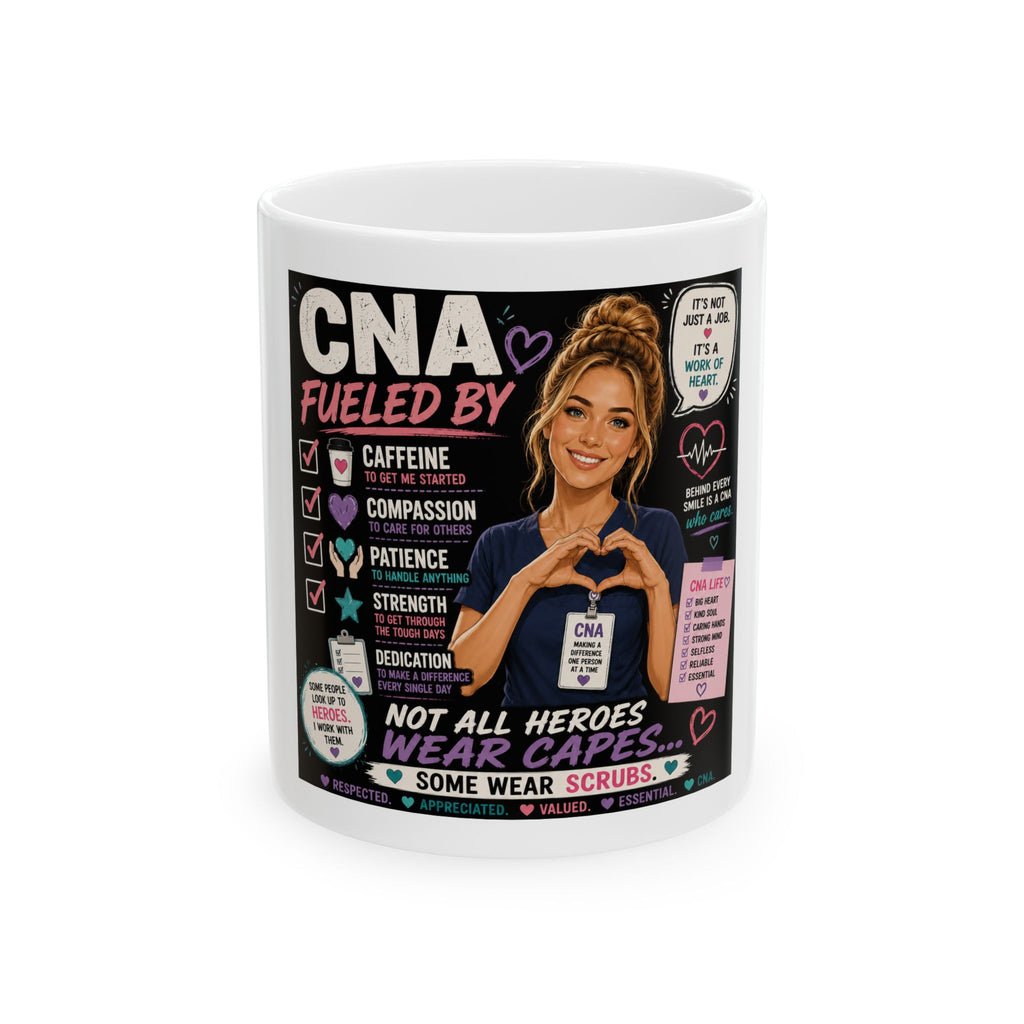 Nurse Fuel Ceramic Mug — Funny Nurse Gifts, Coffee Cup for Nurses (11oz/15oz)