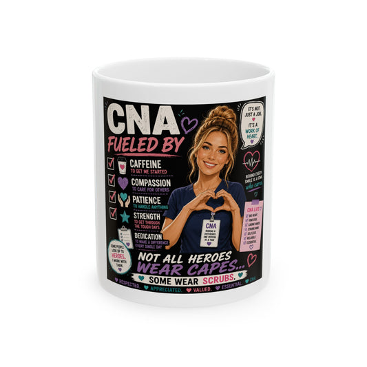Nurse Fuel Ceramic Mug — Funny Nurse Gifts, Coffee Cup for Nurses (11oz/15oz)