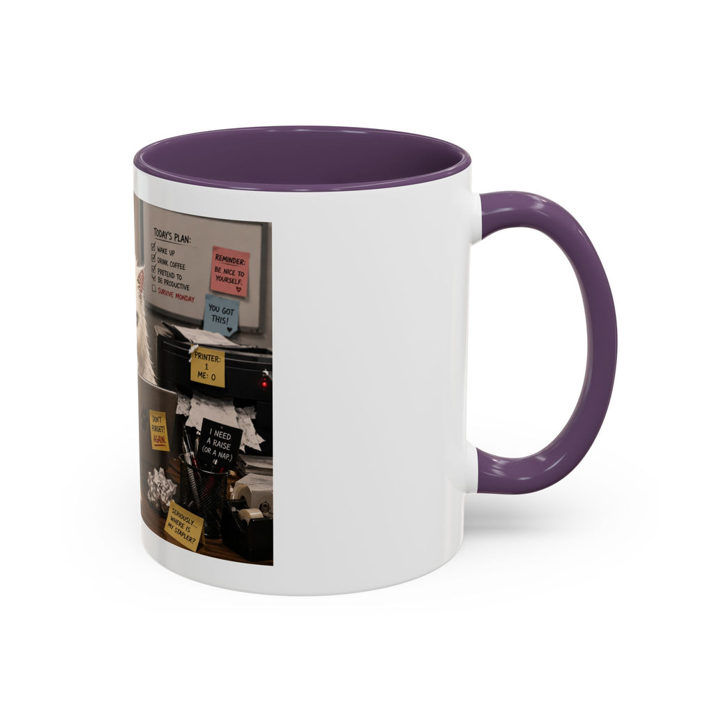 Coffee Mug — "Office Survival" Murphy's Desk Humor Accent Mug (11/15oz)