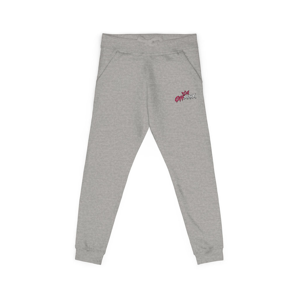 Embroidered Floral Lounge Sweatpants — Pink logo Cozy Joggers