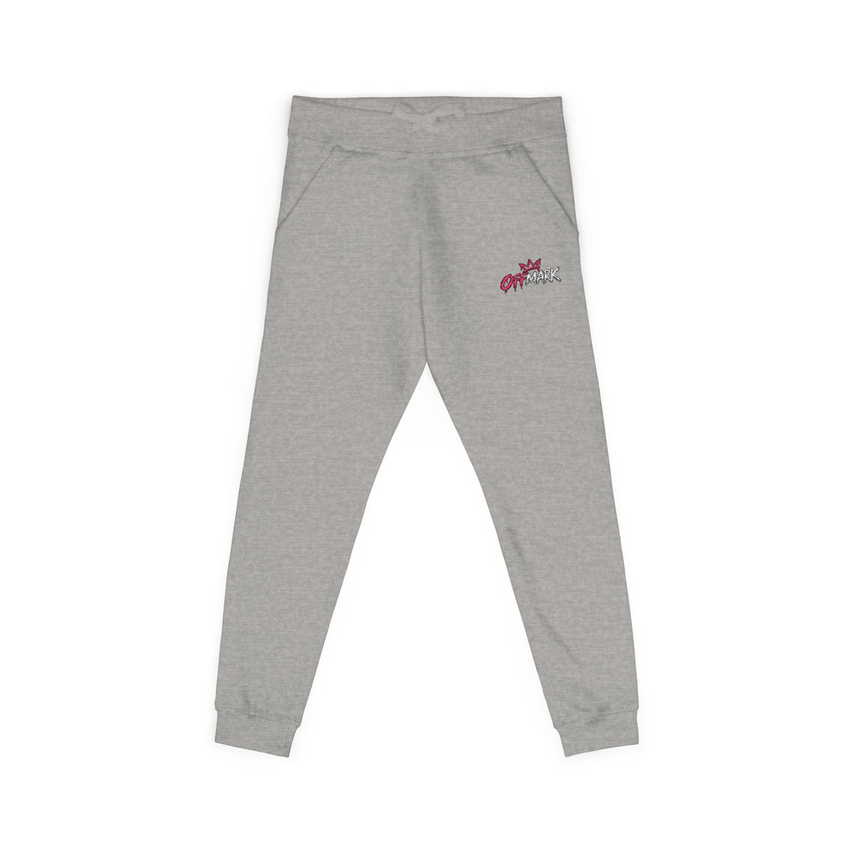 Embroidered Floral Lounge Sweatpants — Pink logo Cozy Joggers